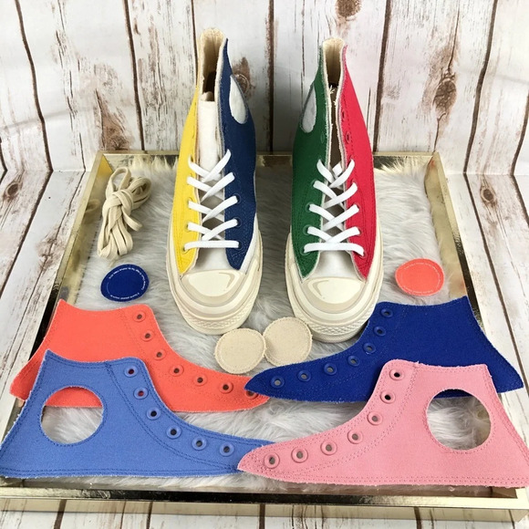 Converse Joshua Vides x Chuck 70 Hi Interchangeable Panels Multicolor Sneakers - Picture 1 of 15